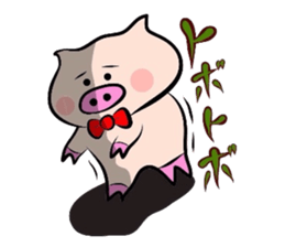 Onomatopoeia of the pig! sticker #2606067