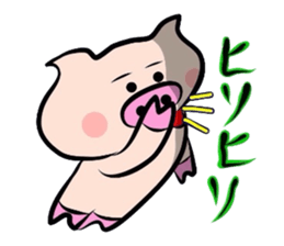 Onomatopoeia of the pig! sticker #2606074
