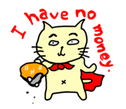 the cat which attached the red mantle 2 sticker #2606084