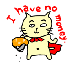 the cat which attached the red mantle 2 sticker #2606084