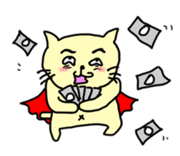 the cat which attached the red mantle 2 sticker #2606085