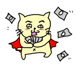 the cat which attached the red mantle 2 sticker #2606085