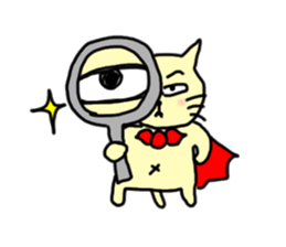 the cat which attached the red mantle 2 sticker #2606086