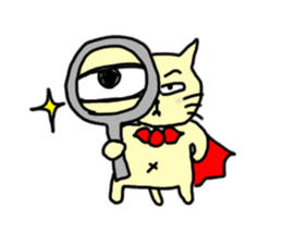 the cat which attached the red mantle 2 sticker #2606086