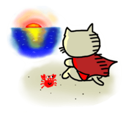 the cat which attached the red mantle 2 sticker #2606088