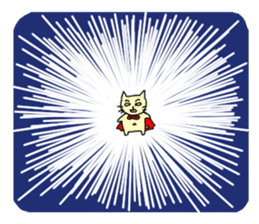 the cat which attached the red mantle 2 sticker #2606089