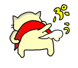 the cat which attached the red mantle 2 sticker #2606091