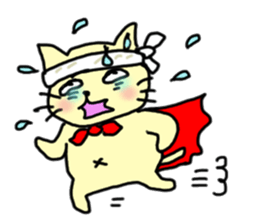 the cat which attached the red mantle 2 sticker #2606094