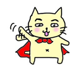 the cat which attached the red mantle 2 sticker #2606098