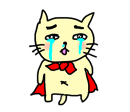 the cat which attached the red mantle 2 sticker #2606099