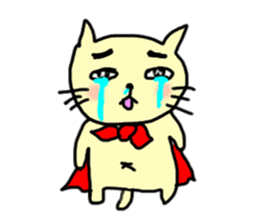 the cat which attached the red mantle 2 sticker #2606099