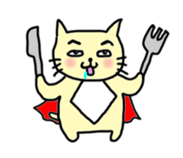 the cat which attached the red mantle 2 sticker #2606100