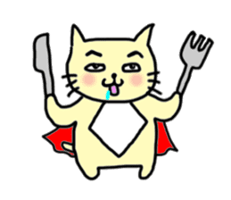 the cat which attached the red mantle 2 sticker #2606100