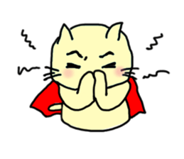 the cat which attached the red mantle 2 sticker #2606101