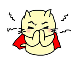 the cat which attached the red mantle 2 sticker #2606101