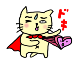 the cat which attached the red mantle 2 sticker #2606102