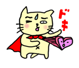 the cat which attached the red mantle 2 sticker #2606102