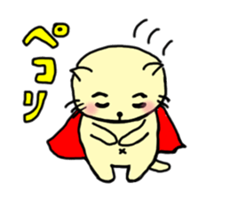 the cat which attached the red mantle 2 sticker #2606103