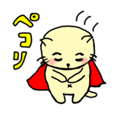 the cat which attached the red mantle 2 sticker #2606103