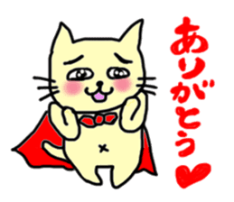 the cat which attached the red mantle 2 sticker #2606104