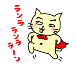 the cat which attached the red mantle 2 sticker #2606107