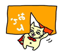 the cat which attached the red mantle 2 sticker #2606109