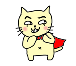 the cat which attached the red mantle 2 sticker #2606110