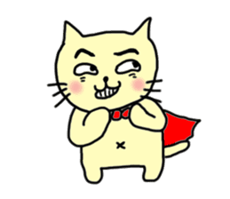 the cat which attached the red mantle 2 sticker #2606110