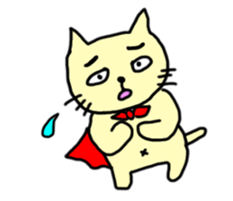 the cat which attached the red mantle 2 sticker #2606112