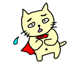 the cat which attached the red mantle 2 sticker #2606112