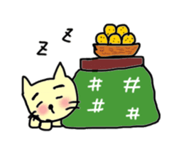 the cat which attached the red mantle 2 sticker #2606113