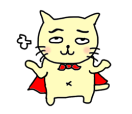 the cat which attached the red mantle 2 sticker #2606115