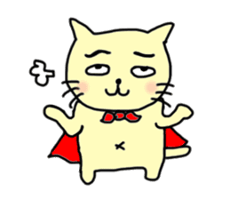 the cat which attached the red mantle 2 sticker #2606115