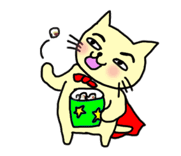 the cat which attached the red mantle 2 sticker #2606118