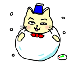 the cat which attached the red mantle 2 sticker #2606120