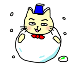 the cat which attached the red mantle 2 sticker #2606120