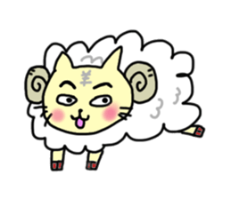 the cat which attached the red mantle 2 sticker #2606122