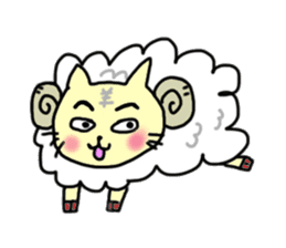 the cat which attached the red mantle 2 sticker #2606122