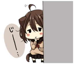 Dog system girl sticker sticker #2607086