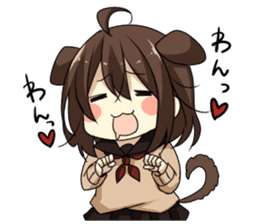 Dog system girl sticker sticker #2607087