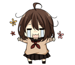 Dog system girl sticker sticker #2607088