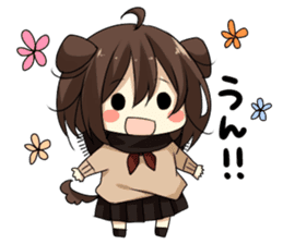 Dog system girl sticker sticker #2607105