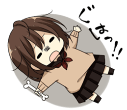 Dog system girl sticker sticker #2607113