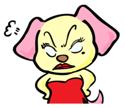 dog girl sticker #2608175