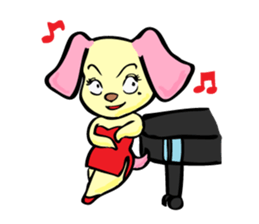 dog girl sticker #2608178