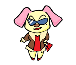 dog girl sticker #2608183