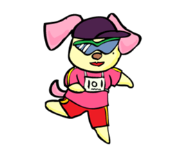 dog girl sticker #2608184