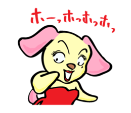 dog girl sticker #2608197