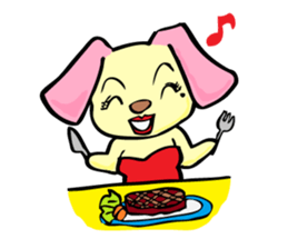 dog girl sticker #2608204