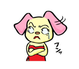 dog girl sticker #2608205